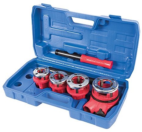 Silverline 868556 rura gewindesc hneidsatz 1/3/4-, 1-, 2-i 1  1/4 cala BSP 868556