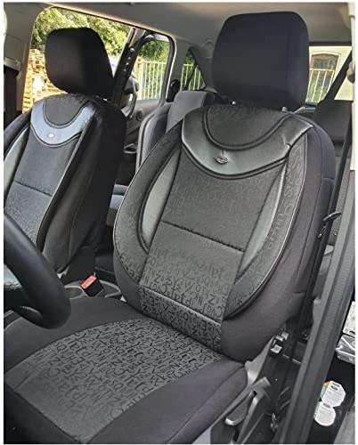 BREMER SITZBEZÜGE Pokrowce na fotele kompatybilne z Ford Fiesta kierowcy i pasażera od roku produkcji 2017 Numer koloru: 04 4251671619312