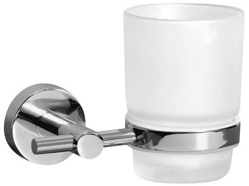 Bisk Kubek łazienkowy FOR YOU znal + szkło matowe chrom