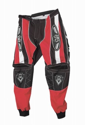 Roleff roleff racewear Motocross spodnie, M, czarny, czerwony 8613