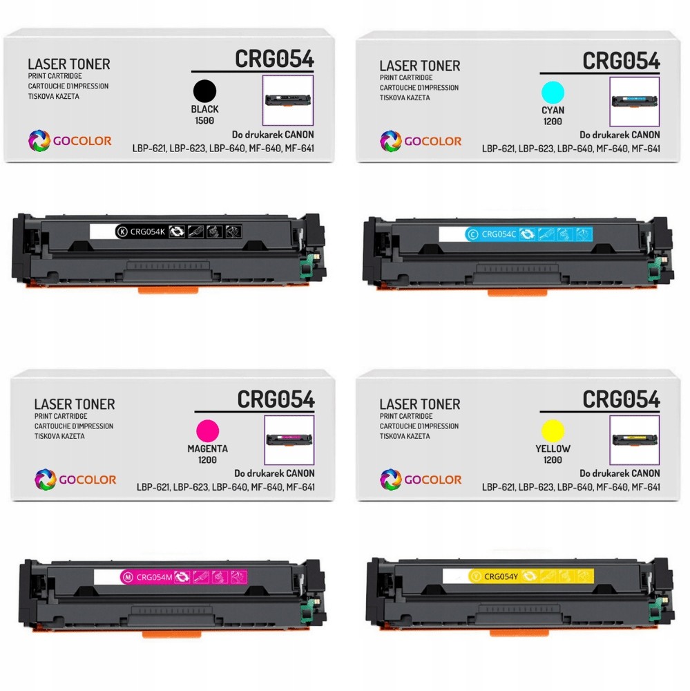 4 x zamiennik do Canon CRG-054 iSENSYS MF642Cdw