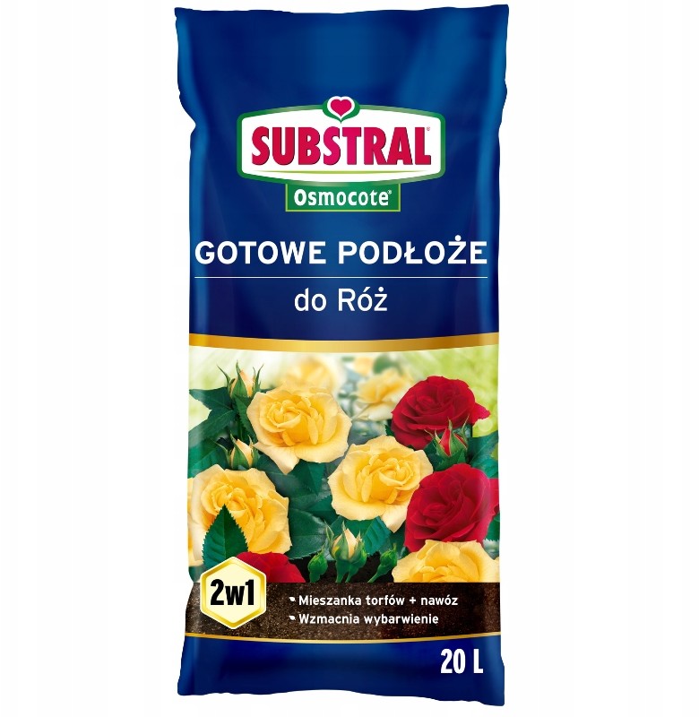 Substral Gotowe podłoże Osmocote do róż 20 l >