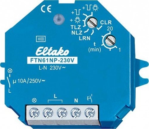Eltako wzbudnik Funk oświetlenie schodów-opóźnienie czasowe przełącznikiem ftn61np 230 V, 4947810 4947810