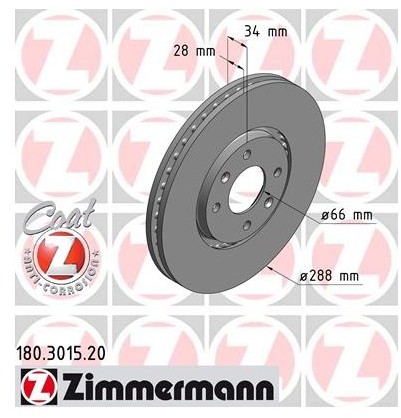 Zimmermann Tarcza hamulcowa 180.3015.20