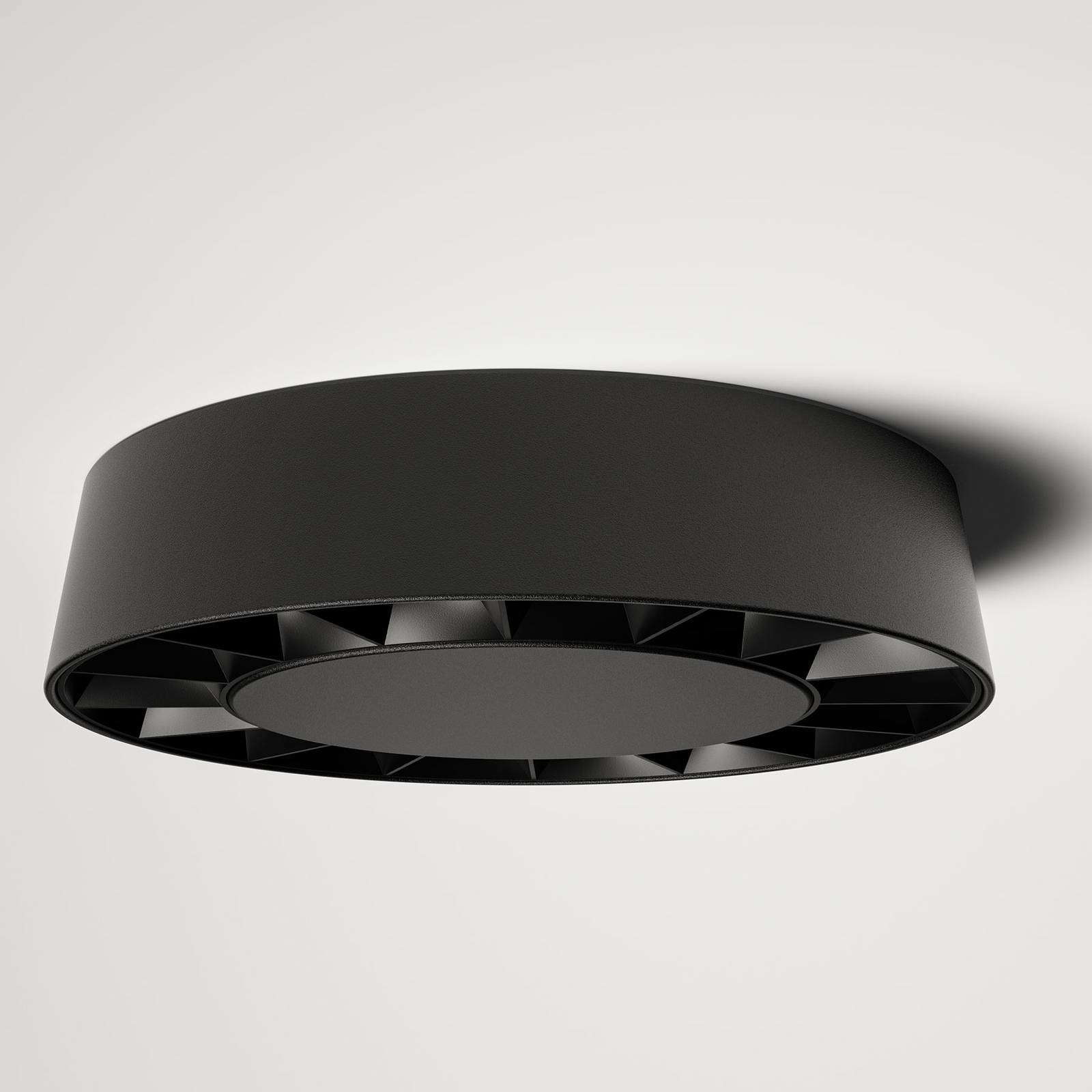 LUCANDE Lucande lampa sufitowa LED Kelissa czarna okrągła