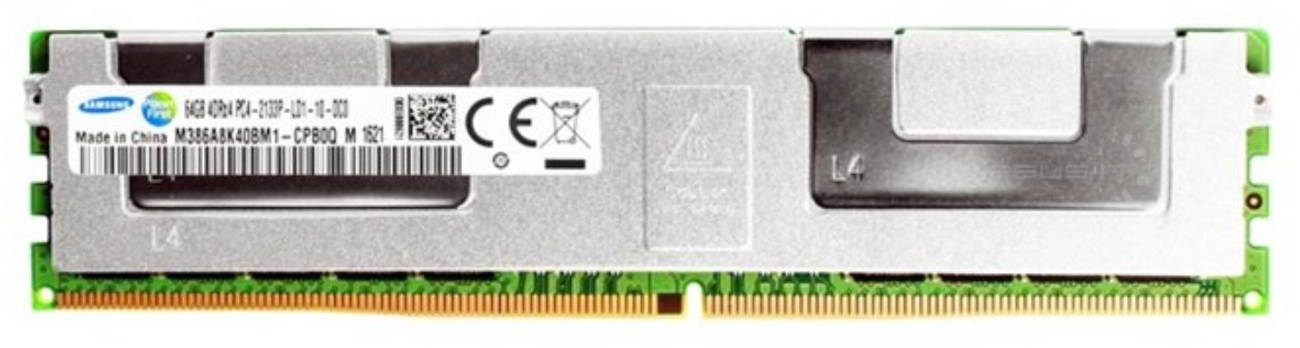 Samsung  RAM 1x 64GB ECC LOAD REDUCED DDR4 2133MHz PC4-17000 LRDIMM | M386A8K40BMB-CPB 488604886048860