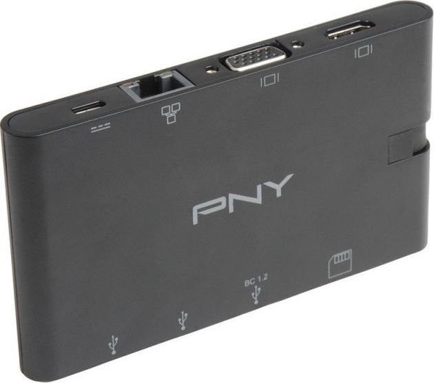 PNY HUB USB Technologies Koncentrator All in one USB C A-2UF-2TC-K01-RB