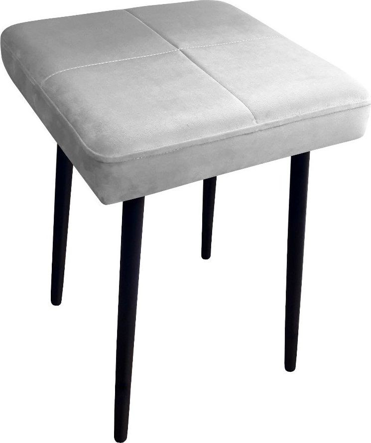 Atos Taboret SQUARE MG VELVET jasno szary AS-MAX-MG39-JASNY-SZARY