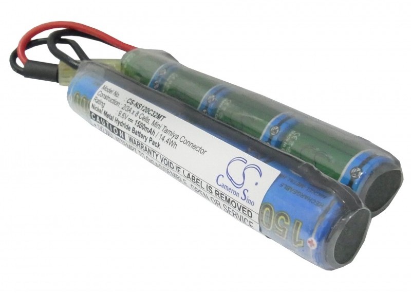 Cameron Sino 1500mAh 14.40Wh Ni-MH 9.6V 8S 2/3A Mini Tamiya