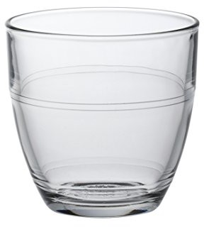 Duralex 1016 AC04 metalowy puszeczka 4 szklanki szkło przezroczyste 7 cm 1016AC04
