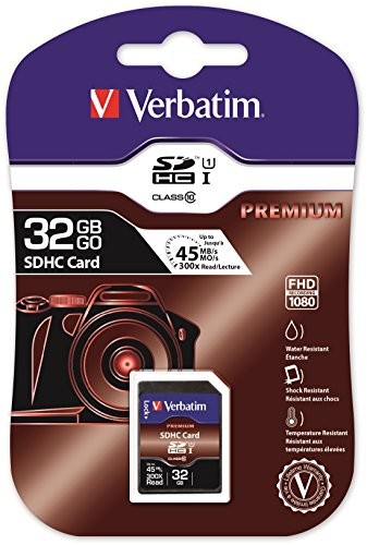 Verbatim Class 10 karta pamięci SDHC, 32 GB, czerwony 53097