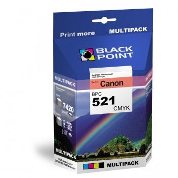 Black Point BPC521CMYK zamiennik Canon CLI-521CMYK