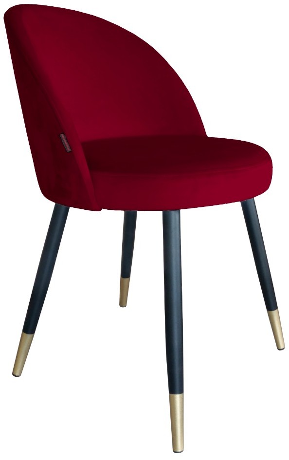 Atos Krzesło TANEW VELVET GOLD bordowe nowoczesne TRIX-GOLD-MG31