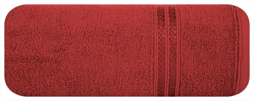 Eurofirany Ręcznik Lori 70x140 czerwony 450g/m2