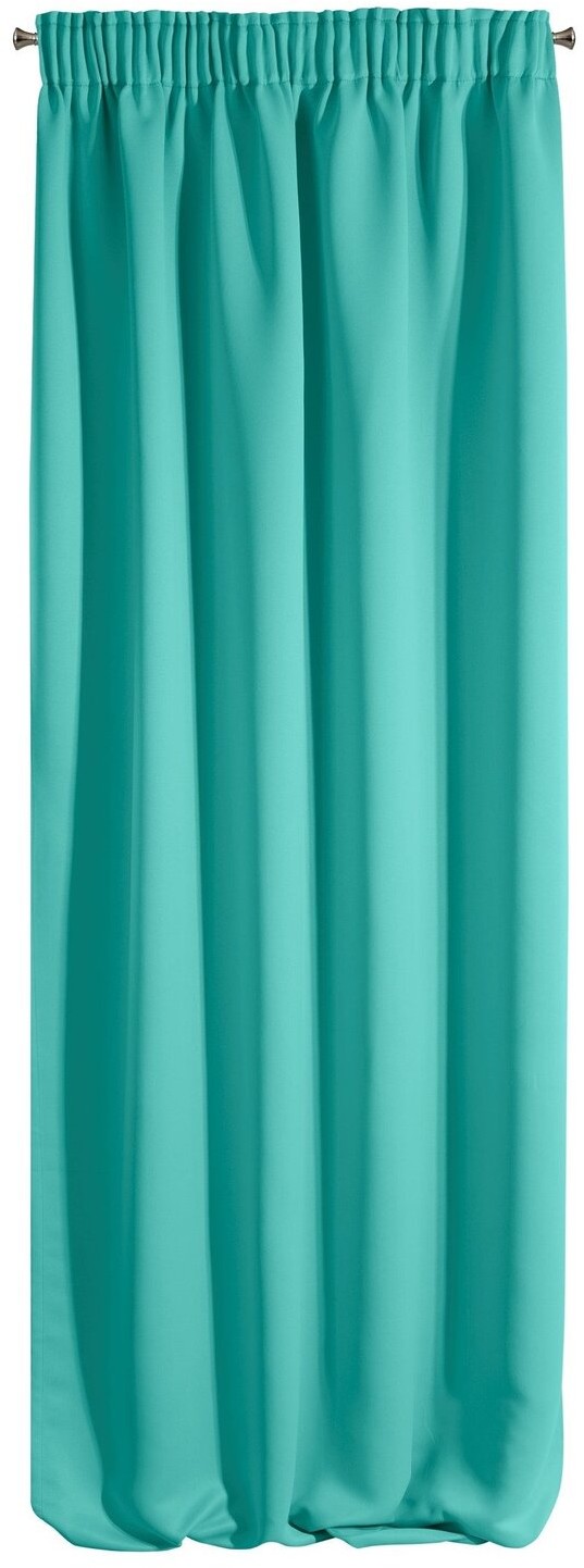 Eurofirany Zasłona LOGAN turkusowa 135 cm x 270 cm