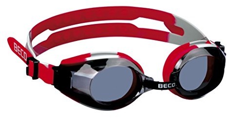 Beco Arica wielokolorowy uniwersalne okulary do pływania z bezpiecznym mocowanie dzięki szerokiemu podzielony na głowę, wielokolorowa, m 9969-511