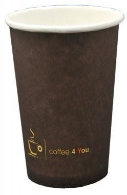 Bagstar Kubek papierowy 250ml z nadrukiem COFFEE 4 YOU (100) 222