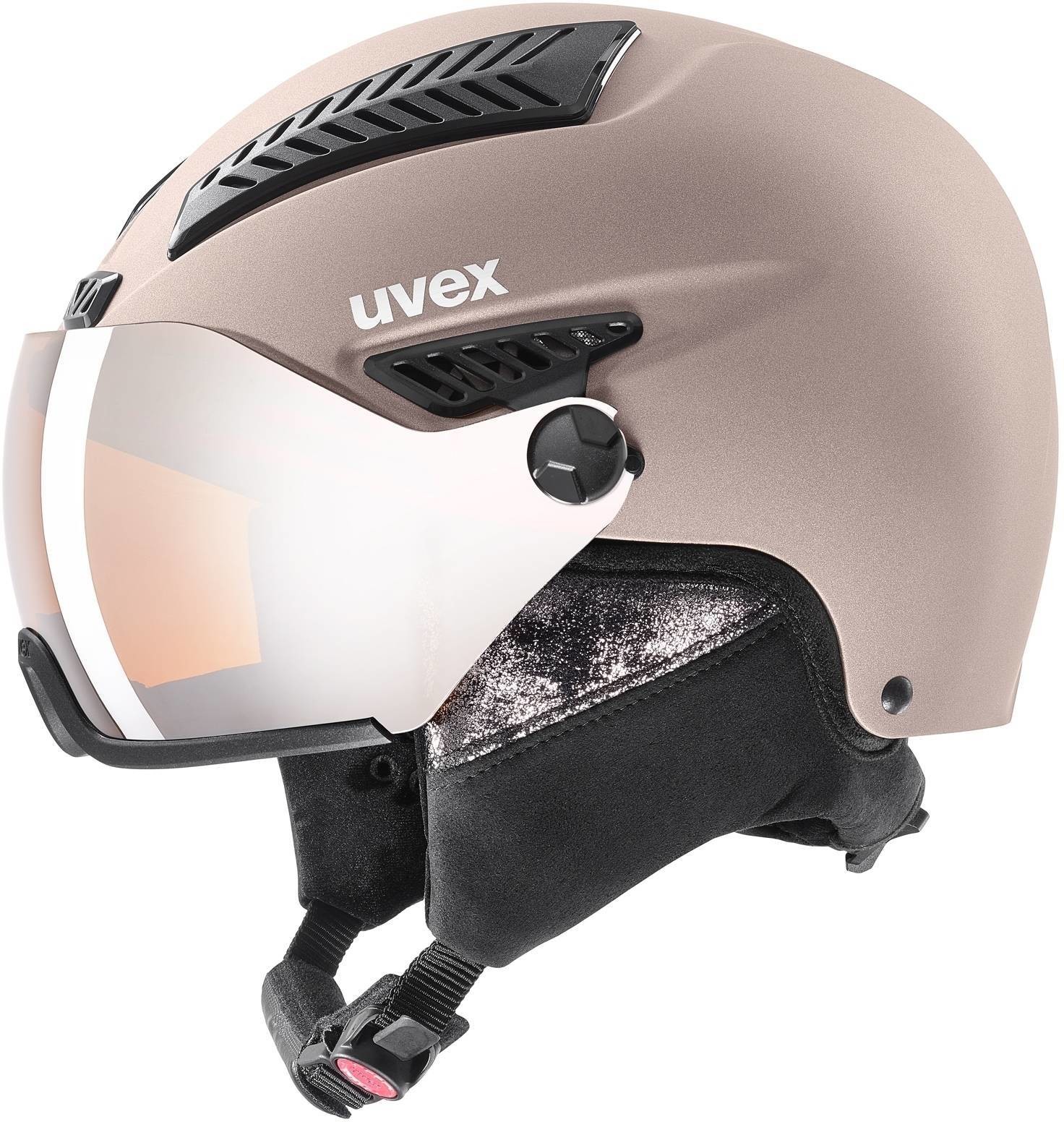 Uvex Hlmt 600 Visor Ski Helmet Rose Mat 53-55 cm 19/20