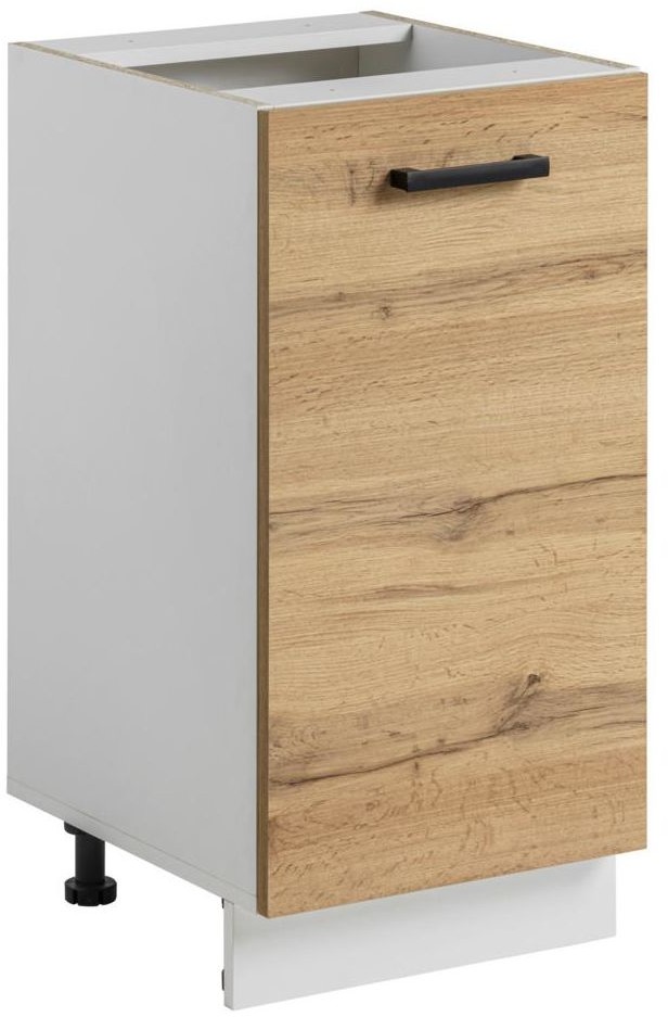 MEBLE OKMED Szafka kuchenna stojąca Rita 40 cm kolor dąb wotan