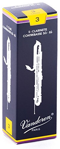 Vandoren CR153 tradycyjny klarnet kontrabasowy, 5 sztuk CR153