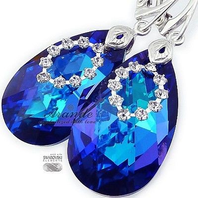 Swarovski Nowe! Piękne Kolczyki Helio Flow Srebro