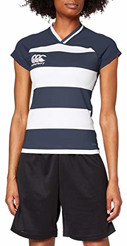 Canterbury Canterbury damska koszulka Vapodri Evader Hooped Rugby granatowy 14 QA004229769