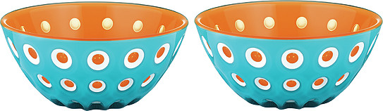 Guzzini Miseczki na przekąski Le Murrine 12,5 cm niebiesko-pomarańczowe 2 szt. 279412145