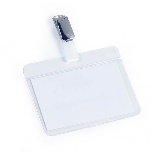 Durable Identyfikator samolaminujący z klipem 54 x 90mm 25 sztuk 8102