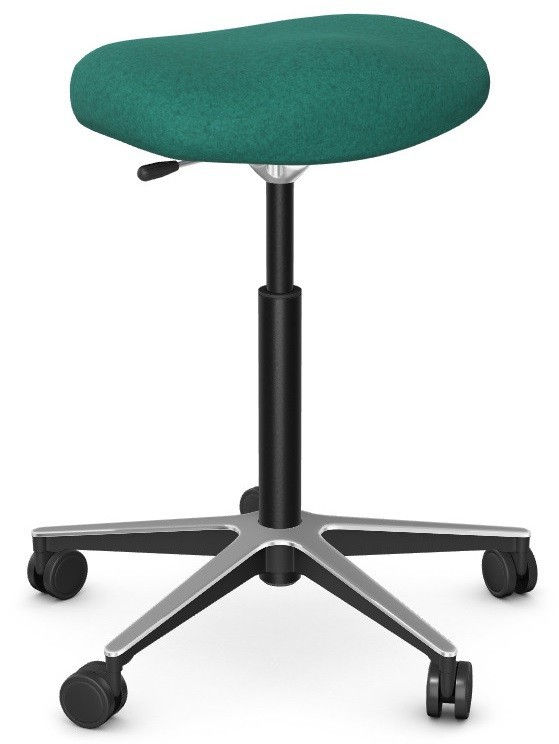 Intarseating Krzesło biurowe SPIN podstawa aluminiowa, mechanizm stały KA-SPIN-SH-320-01/PG3
