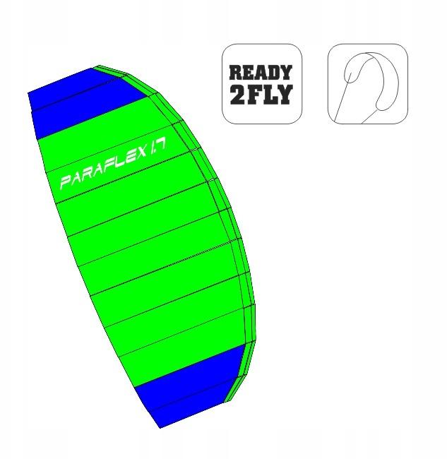 Latawiec 2-linkowy komorowy Paraflex Basic 1.7 M