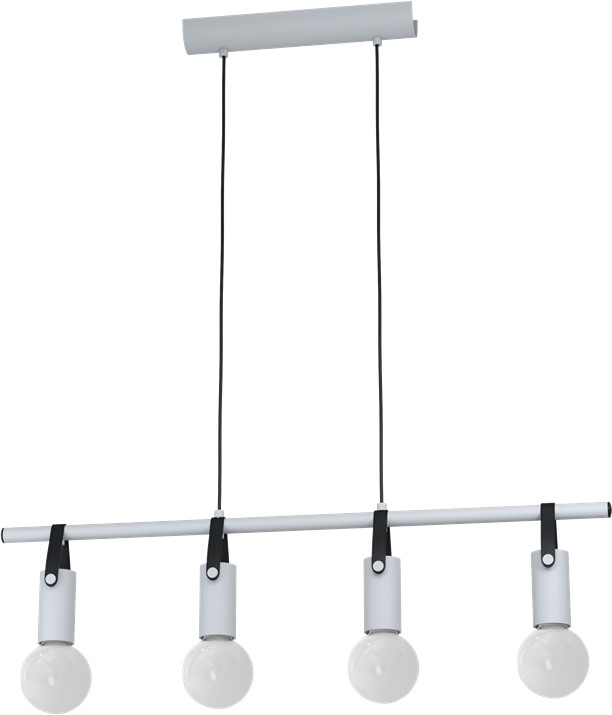 Eglo Apricale 98282 lampa wisząca zwis oprawa 4x60W E27 szara/czarna