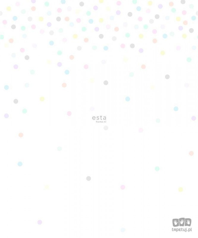 Esta Home Biała tapeta w kropki 158858_opcje