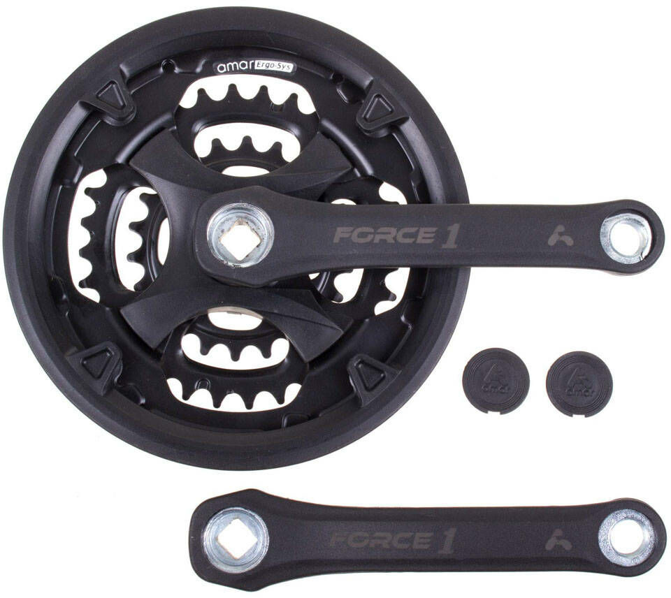 Amar Wheels Mechanizm korbowy Amar FORCE 1 22-32-42T 150mm czarny z osłoną 150542