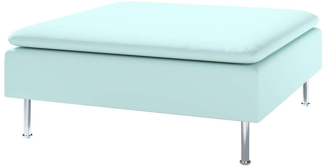 Dekoria pl pl Pokrowiec na podnóżek Söderhamn pastelowy błękit 93 x 93 x 40 Cotton Panama 1286-702-10