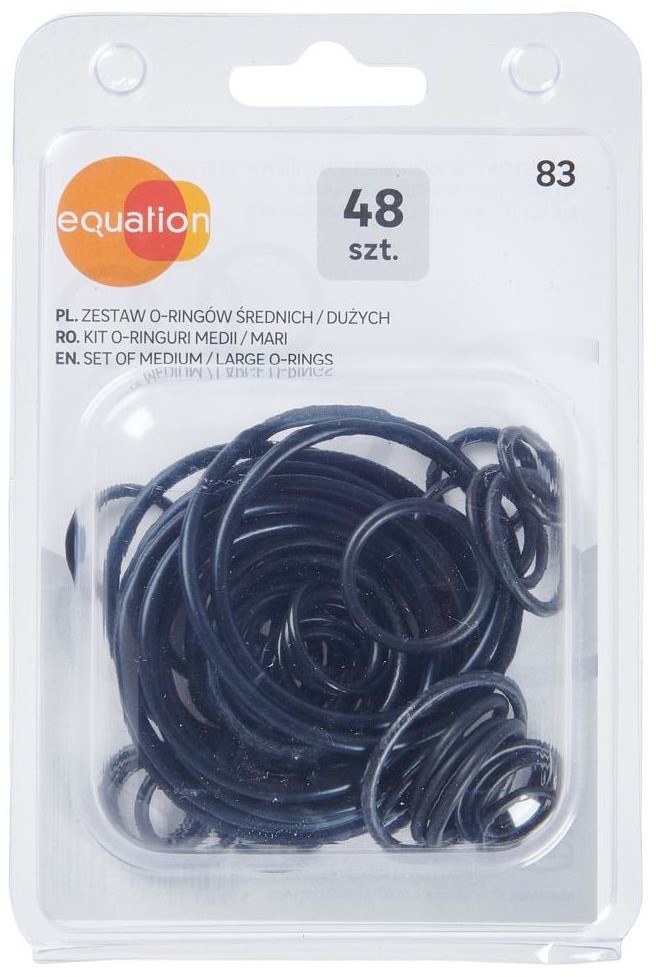EQUATION Zestaw uszczelek O-ring średnie/duże 48 szt. EQUATION