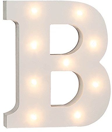 Out of the Blue Oświetlone drewniane litery, cyfry i znaki od A do Z i 0  1 z oświetleniem LED 57/6075