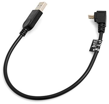 System-S Micro USB kąt 90 ° stopni w dół kątowana adapter kabel danych kabel ładujący 27 cm 53525937