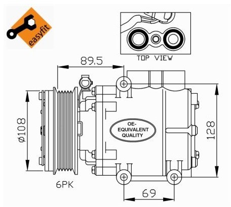 NRF Kompresor, klimatyzacja NRF 32248
