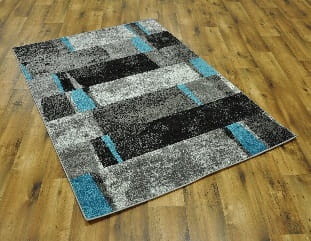 DYWAN NOWOCZESNY JAWA 120x170cm ANYTRACYT NIEBIESKI J382A