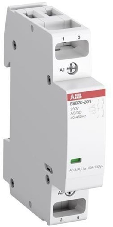 ABB Esb20-20n-01 installation contactor 2no/0nc 24v ac/dc 1SBE121111R0120