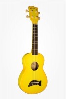 Kala Makala Ukulele sopranowe Yellow Burst + Non Woven Bag