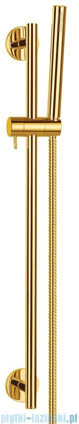 OMNIRES Microphone zestaw prysznicowy suwany złoty MICROPHONE-SGL