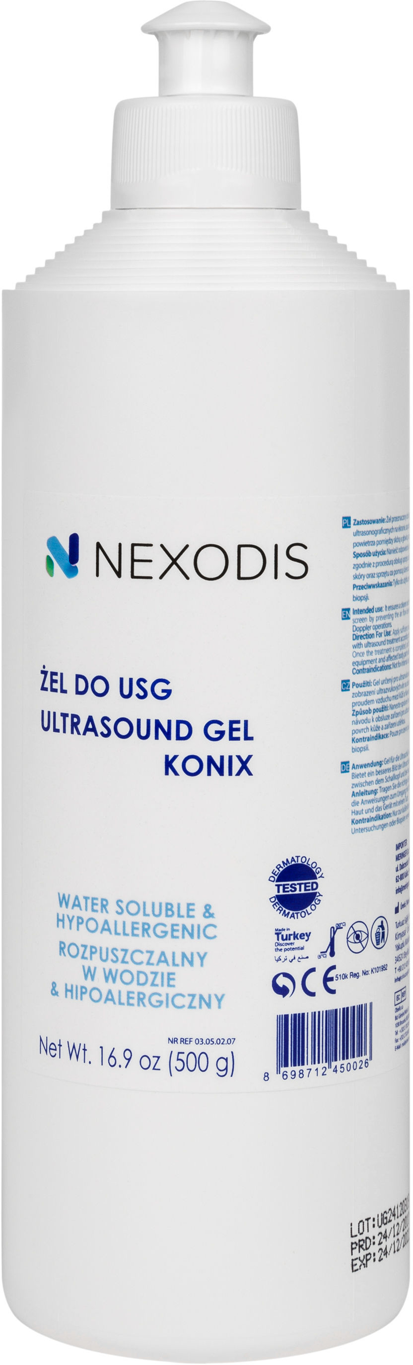 Żel do USG NEXODIS - Butelka 500ml