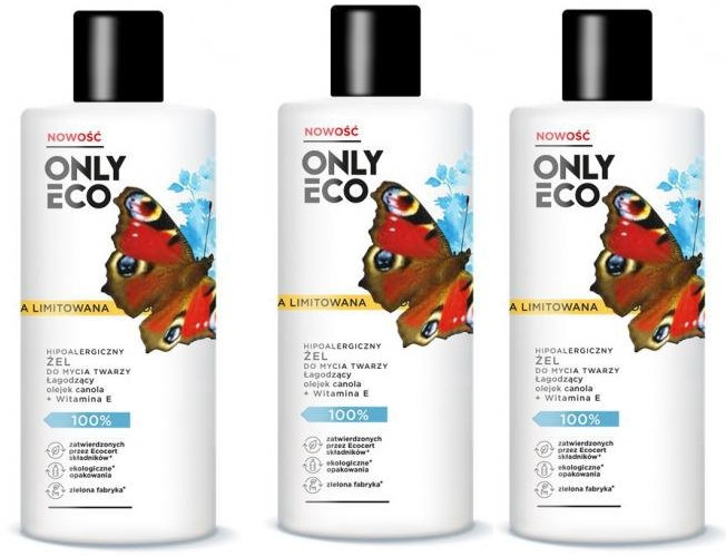 Eco Only ONLY MOTYLEK HIPOALERGICZNY PŁYN MICELARNY ŁAGODZĄCY 3X300ML