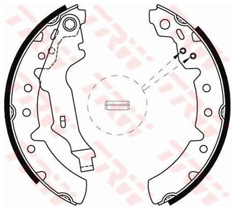TRW Zestaw szczęk hamulcowych GS8603