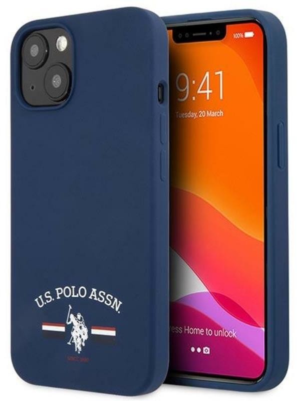 U.S POLO ASSN. Silicone Logo Etui na iPhone 13 mini (granatowy) USHCP13SSFGV