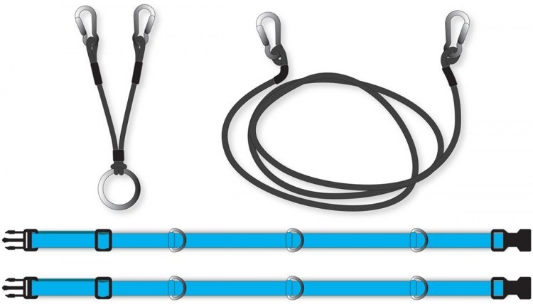 ZEROD smycz do SWIMRUNU TEAM LEASH czarna