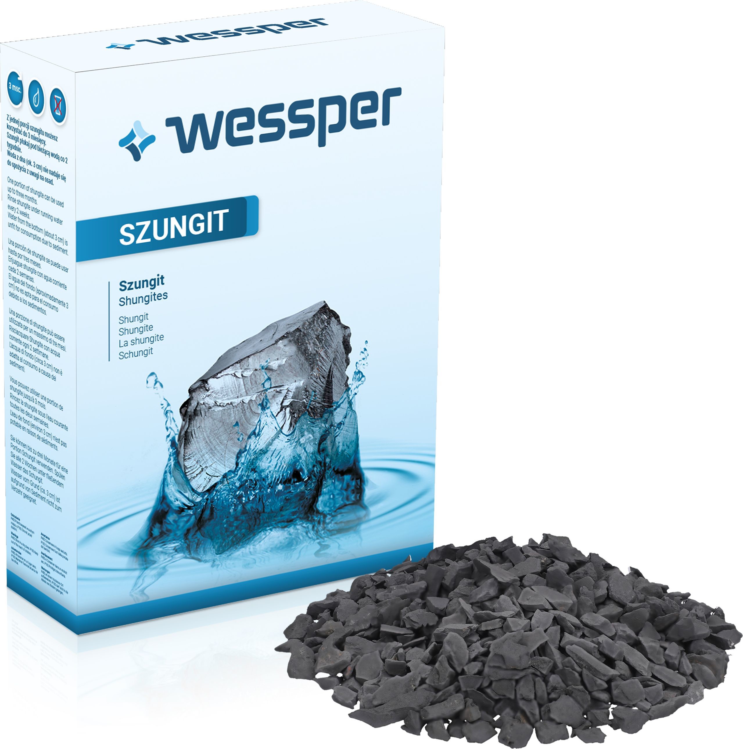 WESSPER Szungit 500g naturalny filtr wody