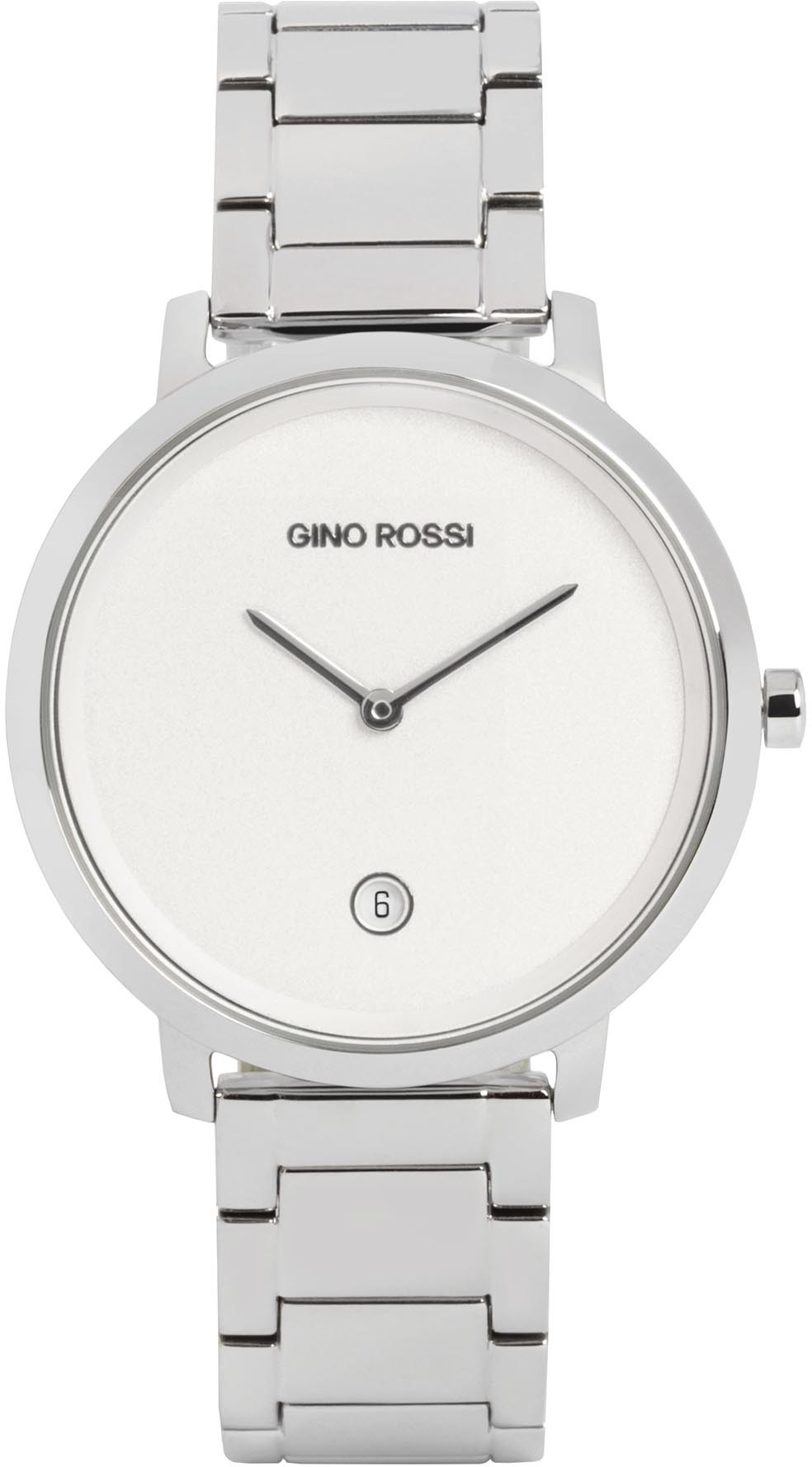 Zegarek GINO ROSSI - 02032511 Silver/White