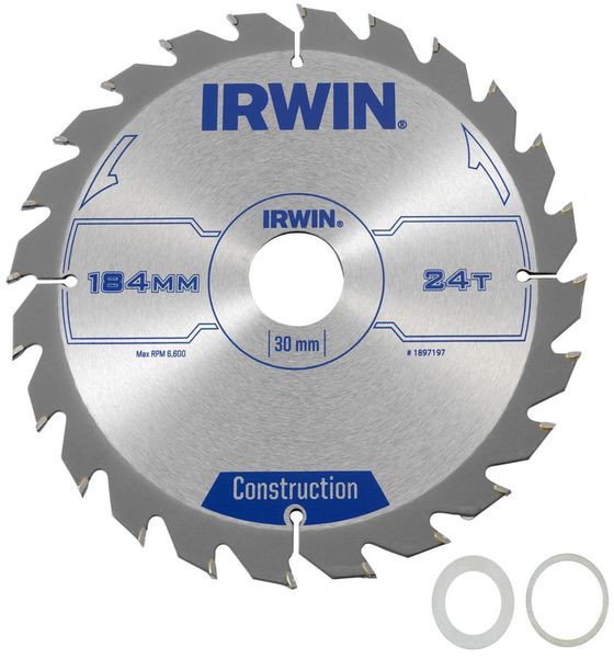 IRWIN Tarcza do pilarki tarczowej PRO180X36TX30/20 184 mm zęby: 24 szt.